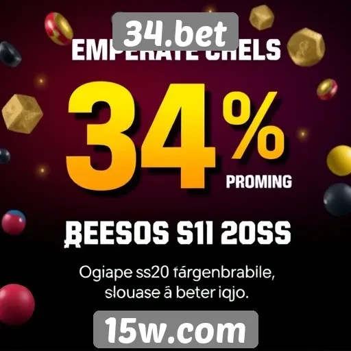 Promoções e bônus disponíveis no 34.bet