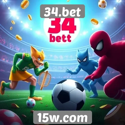 Variedade de jogos oferecidos pelo 34.bet